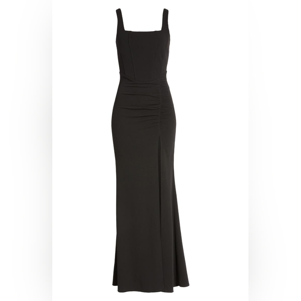 Corset Sleeveless Ruched Gown - Picture 4 of 6